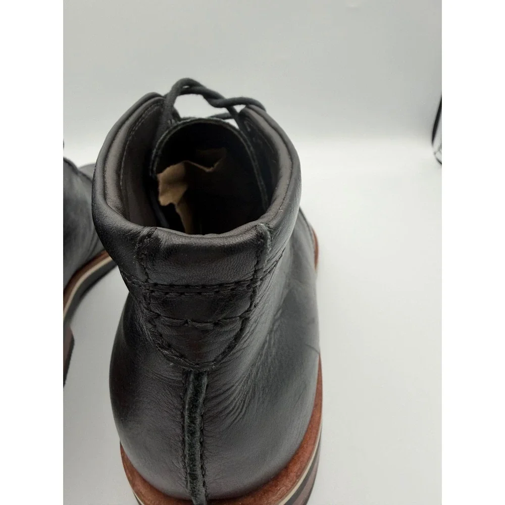 The Hynes Mens Black Leather Chukka Boots M60522 Ankle Booties Size 11M